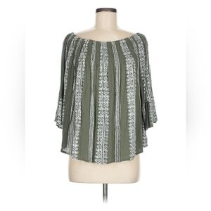 Altard State Olive Green Boho Blouse